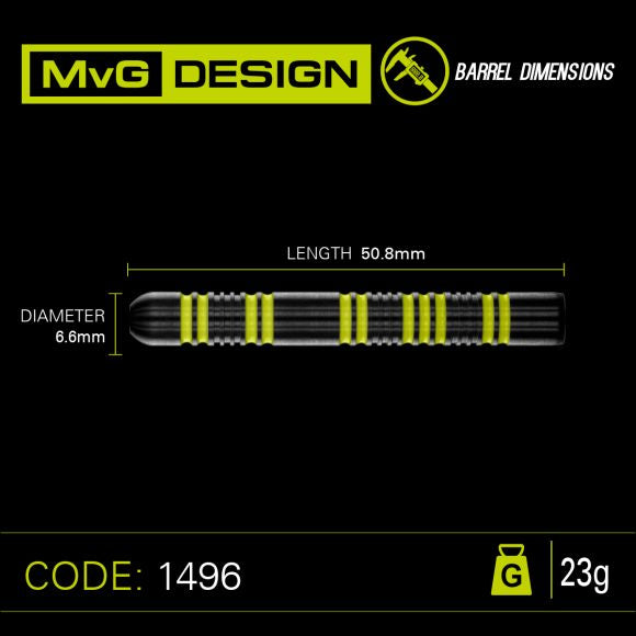 MvG 85% Pro-Series
85% Tungsten alloy darts