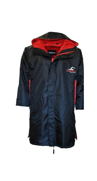 SwimTech Parka Robe-BLACK/RED