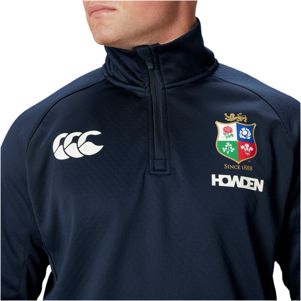 MENS BRITISH & IRISH LIONS 1/4 ZIP FLEECE NAVY