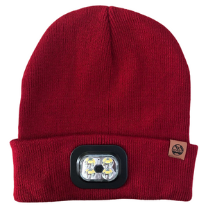 Six Peaks LED Lighted Beanie Hat-WINE RED