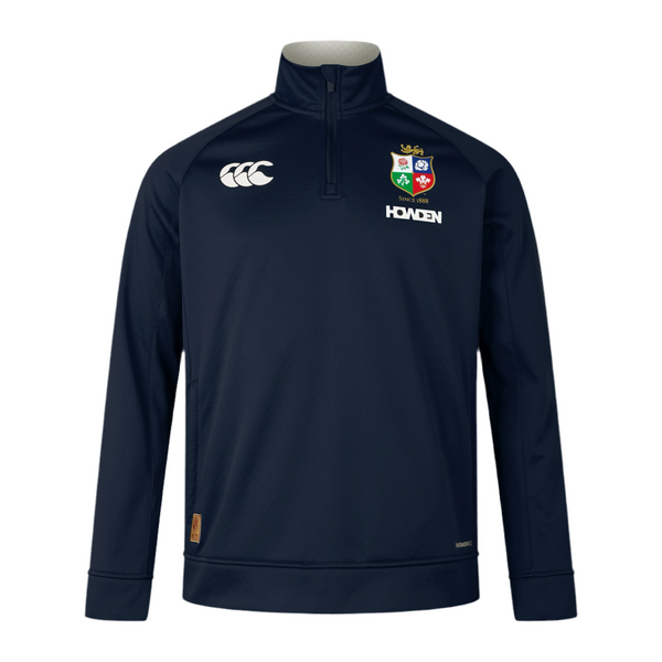 MENS BRITISH & IRISH LIONS 1/4 ZIP FLEECE NAVY