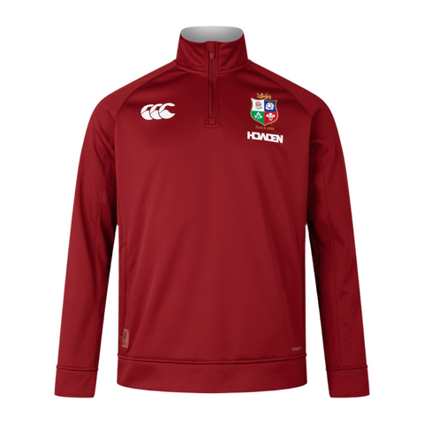 MENS BRITISH & IRISH LIONS 1/4 ZIP FLEECE RED