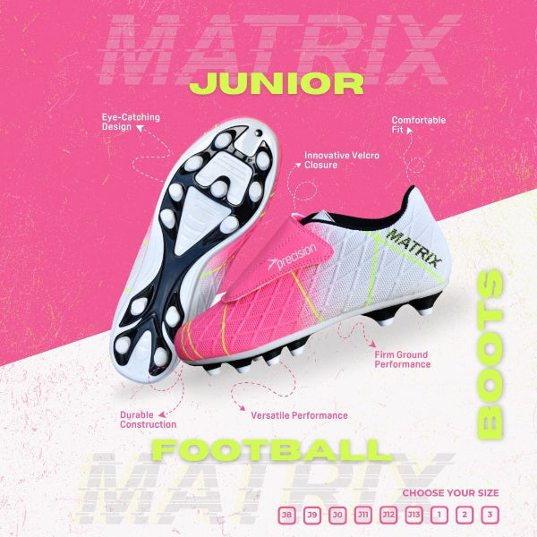 Precision Matrix Junior Velcro Football Boot