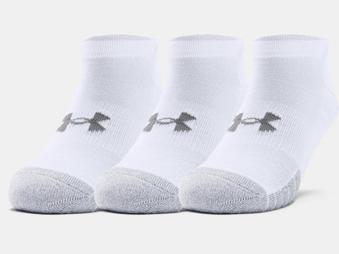 Under Armour No Show 3pack socks-WHITE