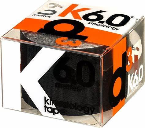 D3 Kinesiology tape 6.0 metres Black