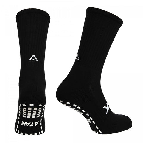 Atak Grip Socks Mid Length-Black