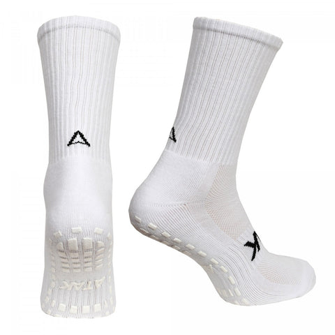Atak Grip Socks Mid Length-White