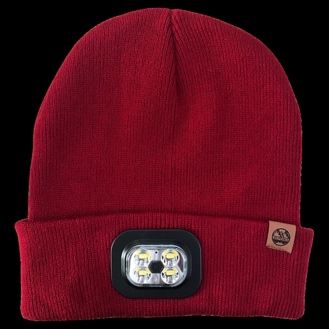 Six Peaks LED Lighted Beanie Hat-WINE RED